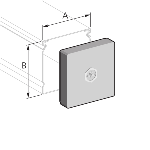 Pflitsch Mini-kanalen Eindkap TPE 530213